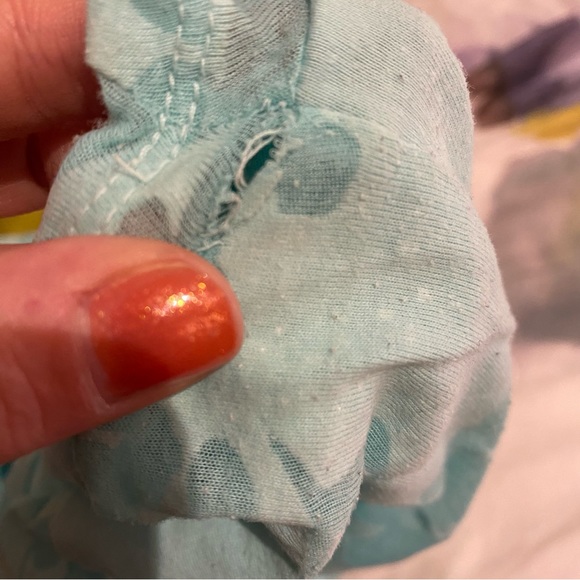 2for$20 Joe Fresh Turquoise Floral Summer T-shirt. Size Medium. - Picture 6 of 6